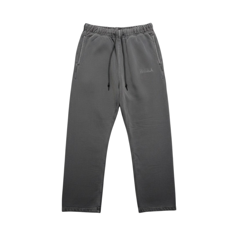 YoungLA Sweatpants Charcoal Grey Washed YLA2909 Cotton Joggers - Medium
